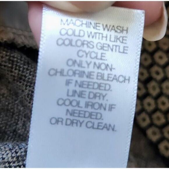 J. Jill Ponte Patterned Brown Black Women's Small Petite 3/4 Sleeve Shirt - Picture 7 of 9